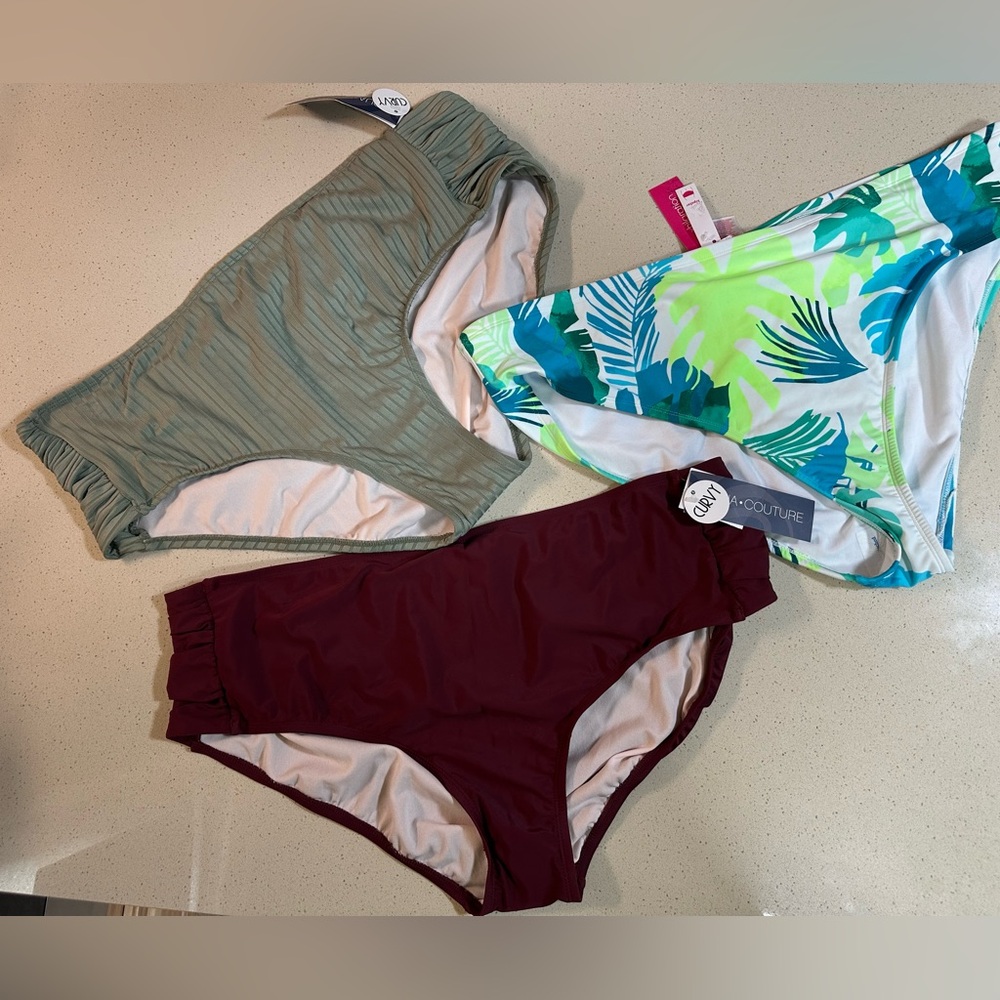 Aqua Couture/Xhilaration Bundle Bikini Bottoms NWT